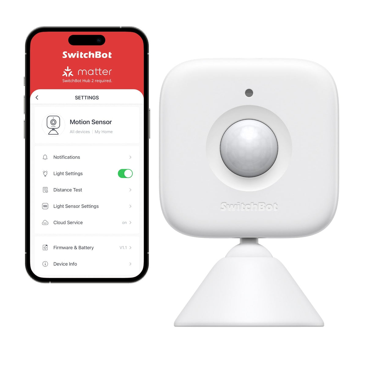 SwitchBot Motion Sensor | Smart Home Automation with 30ft