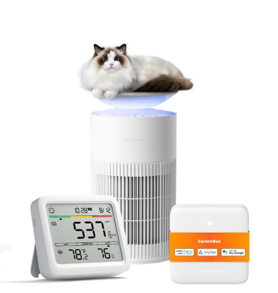 SwitchBot Air Purifier CO2 Monitor Combo