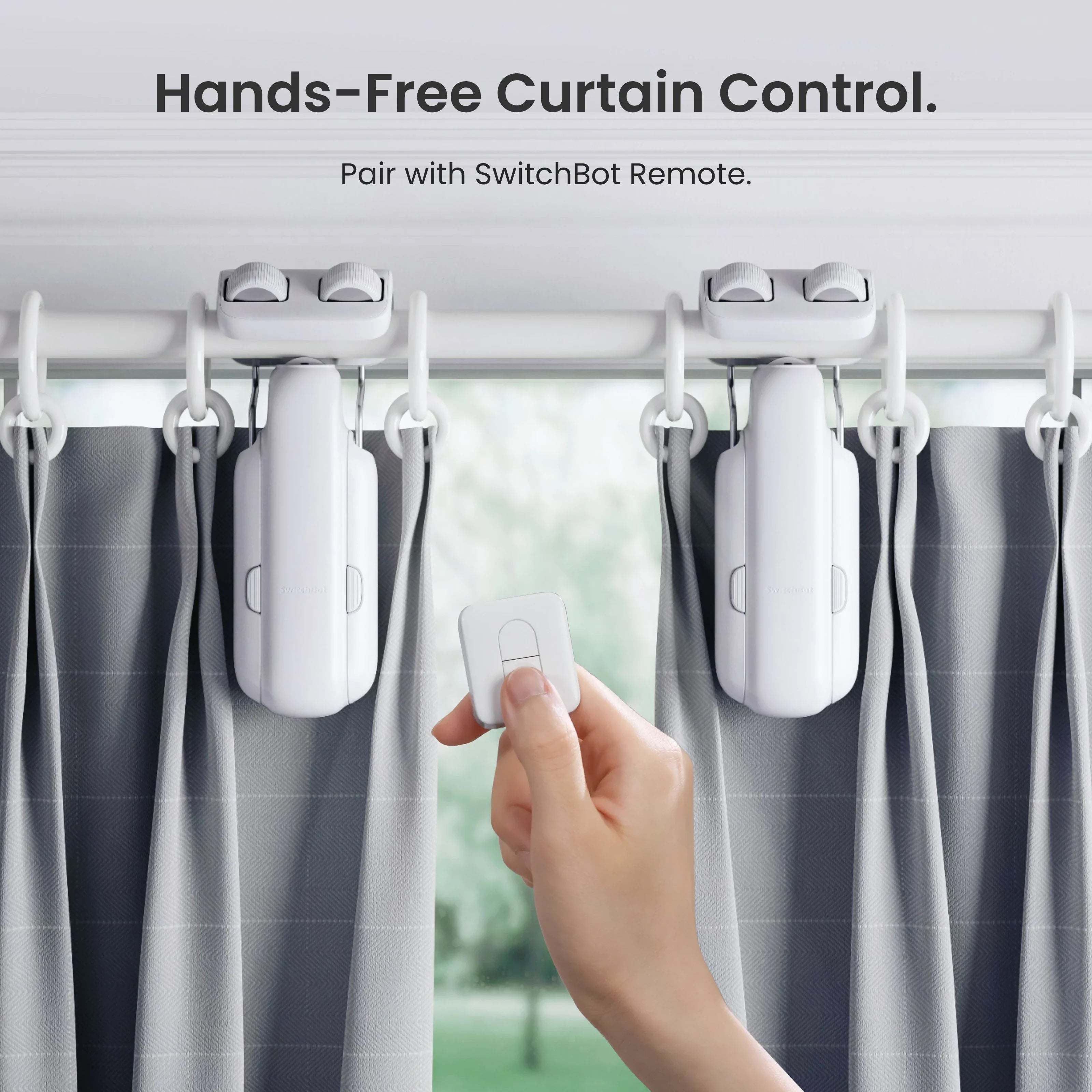 SwitchBot Curtain 3 Rod Type 1 Solar Combo