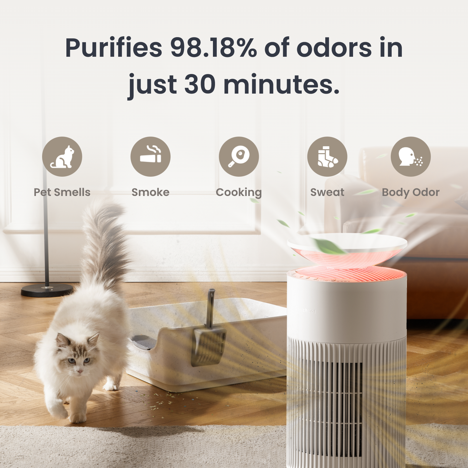 SwitchBot Air Purifier CO2 Monitor Combo