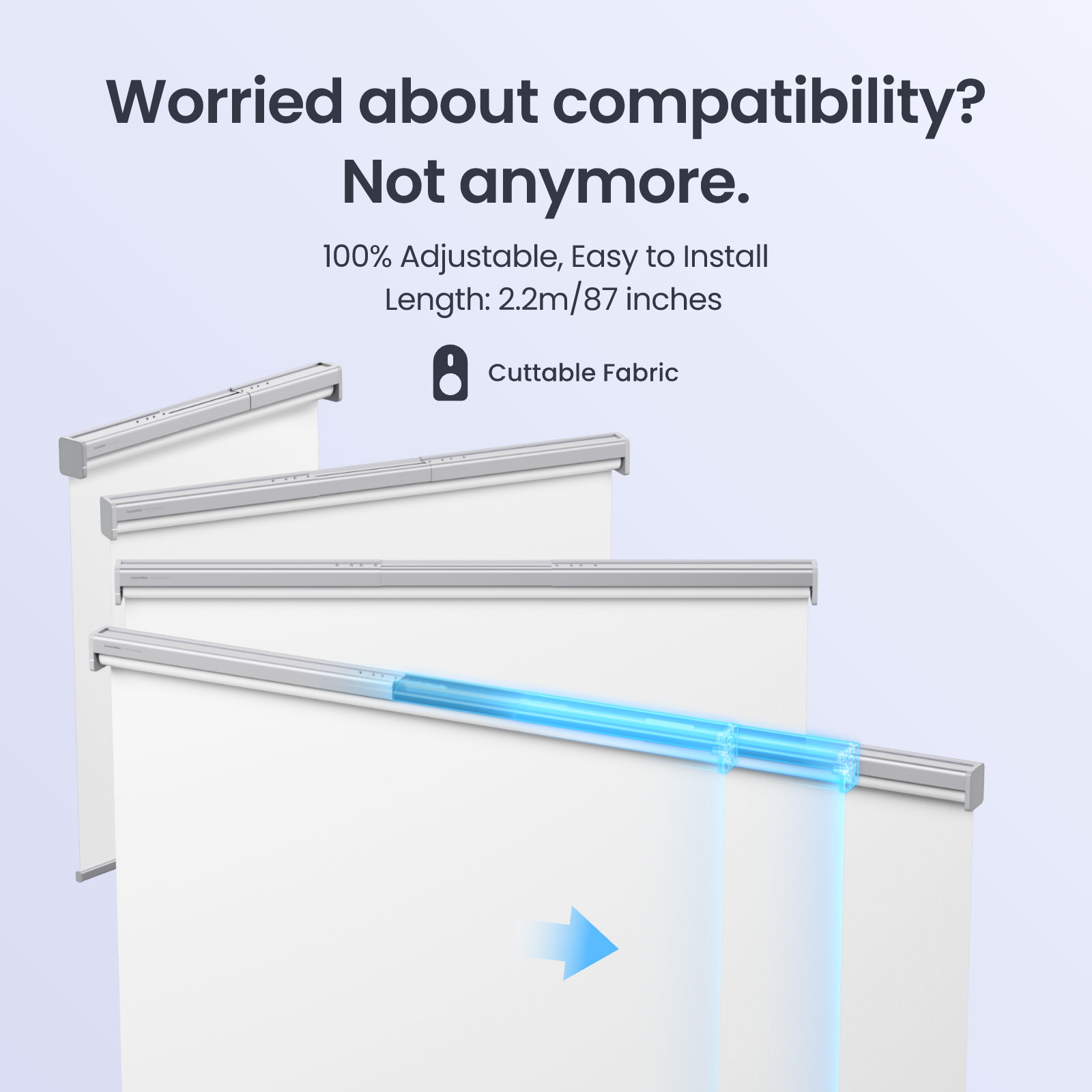 SwitchBot Adjustable Smart Roller Shades: Motorized Blinds