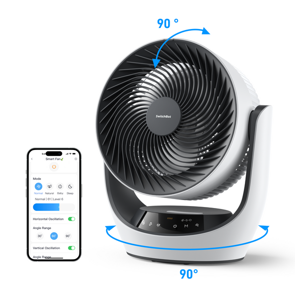 り*ん様 SwitchBot Battery Circulator Fan SwitchBot Smart Circulator Fan | Automated Air Control with Hub 2
