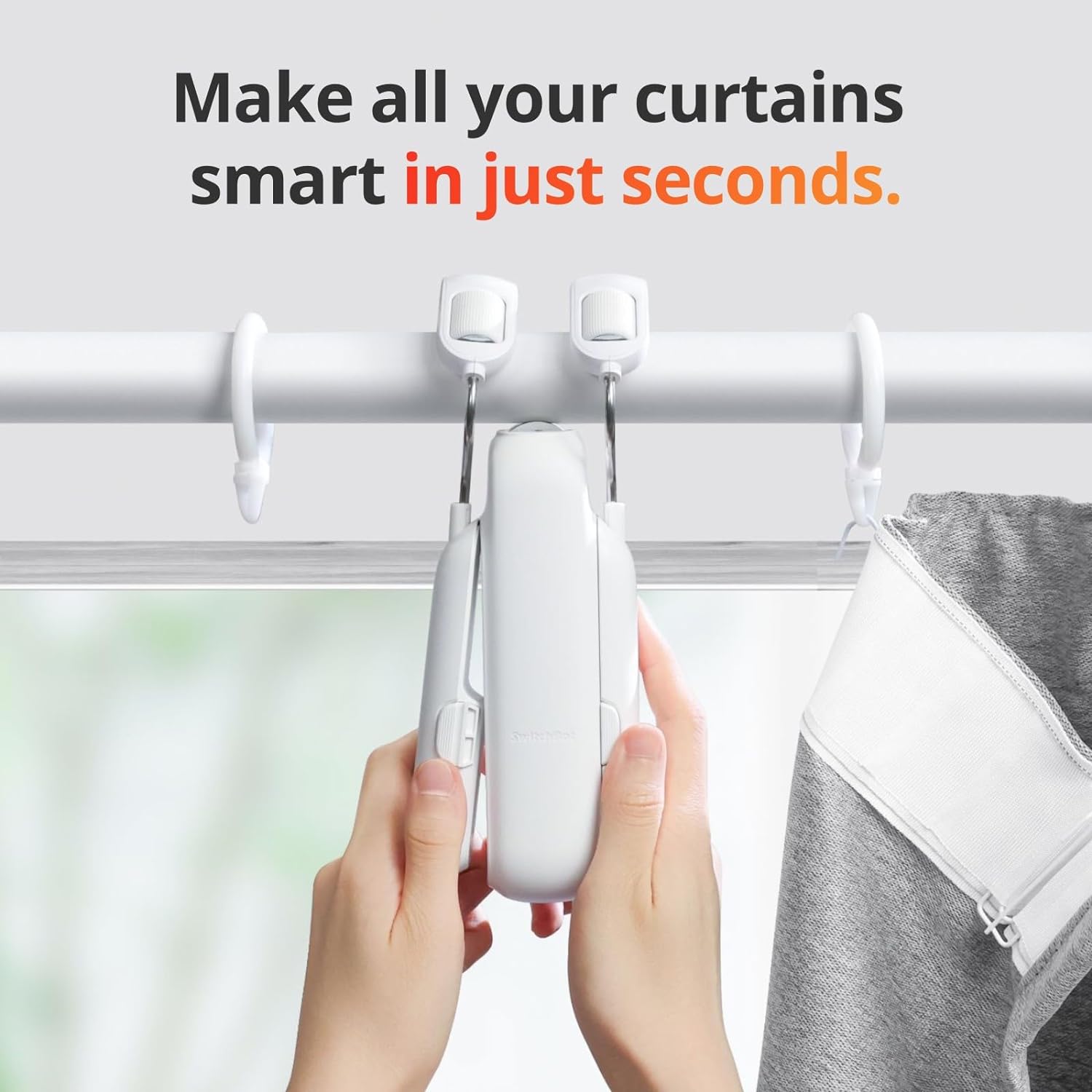 Smart Curtain Opener SwitchBot Curtain 3 | Smart Curtain Opener | SwitchBot UK