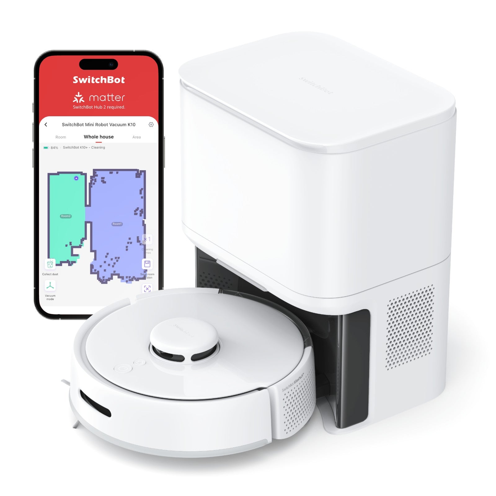 (Special Offer) SwitchBot Mini Robot Vacuum K10+ 1-Pack - SwitchBot UK